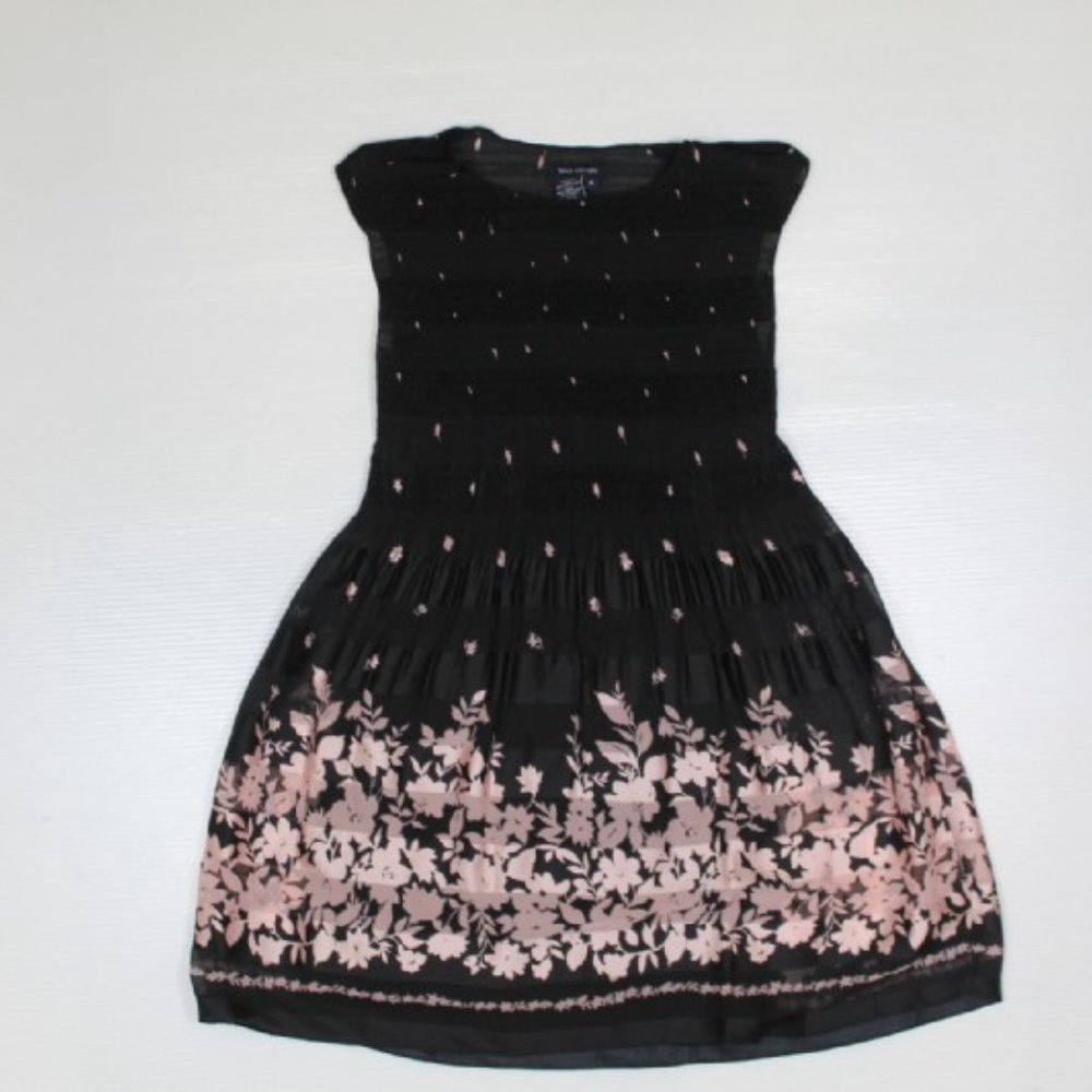 Macy's MAX EDITION Black and Pink Midi Dress